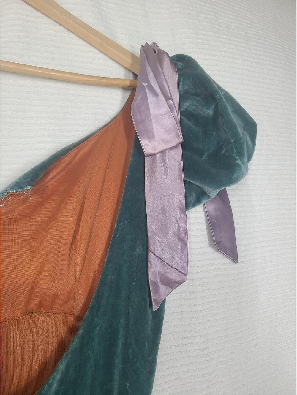Ooak JULIO CHAVEZ Ball Gown 50s Green Velvet Sequin Mexico Rumbera Film Worn? - Picture 10 of 15